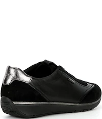 Aetrex Megan Leather Suede Embellished Slip On Sneakers