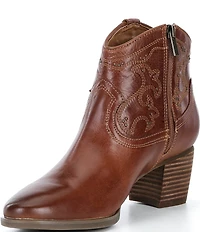 Aetrex Reagan Leather Western Inspired Booties
