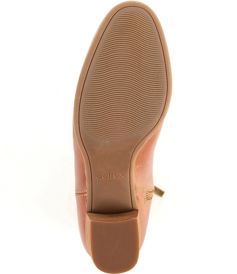 Aetrex Reagan Leather Western Inspired Booties