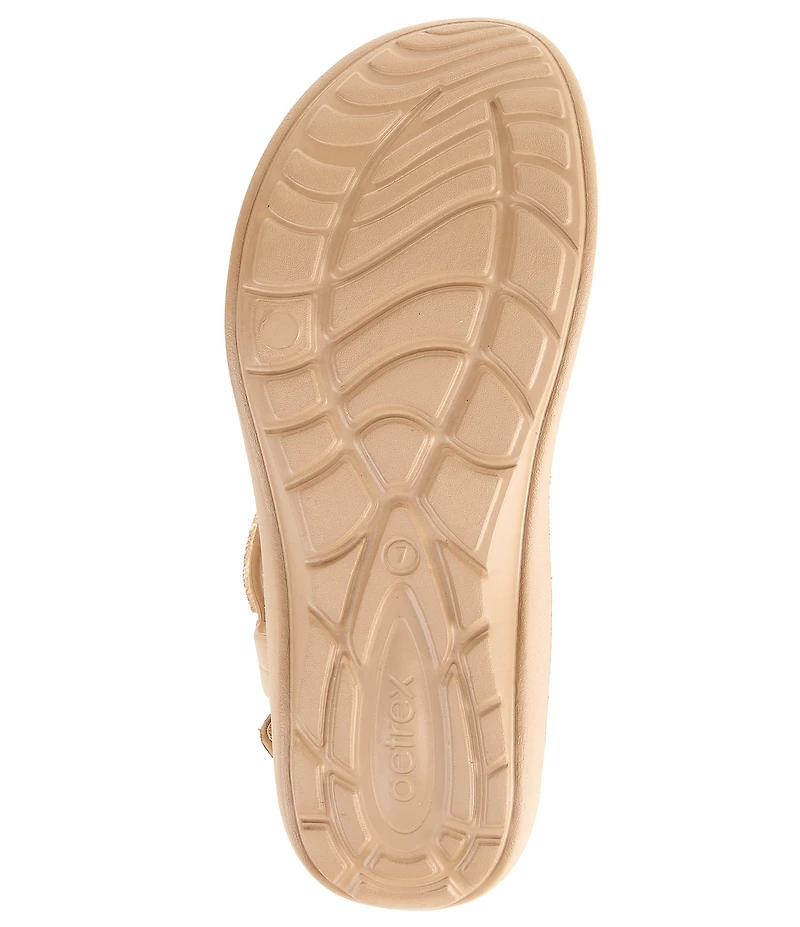 Aetrex Skyler Rhinestone Embellished T-Strap Thong Sandals