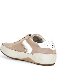 Aetrex Tess Retro Studded Lace Up Leather Sneakers