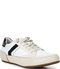Aetrex Tess Retro Studded Lace Up Leather Sneakers
