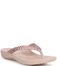 Aetrex Vicki Braided Thong Sandals