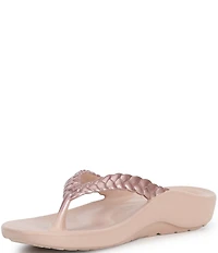 Aetrex Vicki Braided Thong Sandals