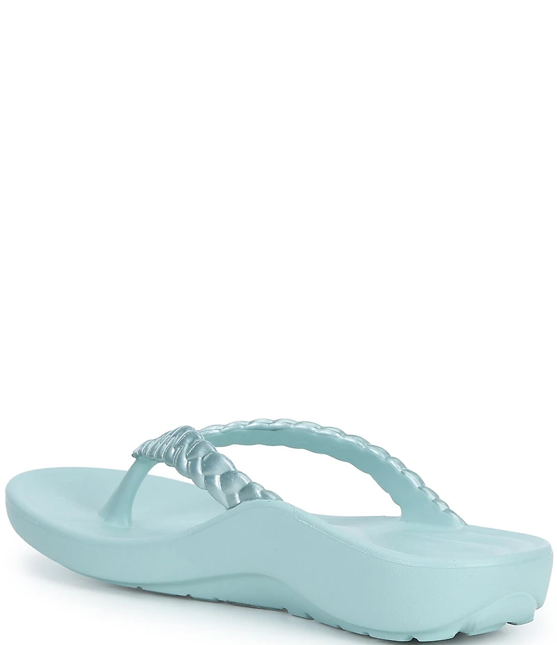 Aetrex Vicki Braided Thong Sandals