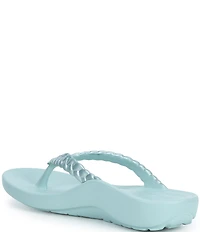 Aetrex Vicki Braided Thong Sandals