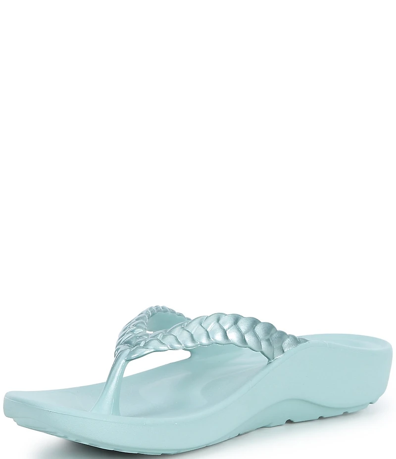 Aetrex Vicki Braided Thong Sandals