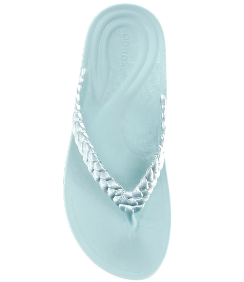 Aetrex Vicki Braided Thong Sandals