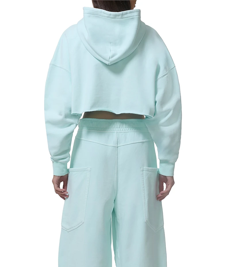 AFRM Darius Cropped Coordinating Long Sleeve Logo Hoodie