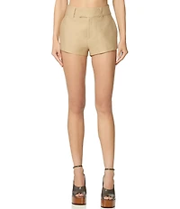 AFRM Elson High Rise Belted Twill Hot Shorts