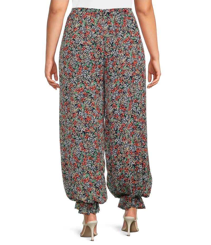 AFRM James Floral Print High Rise Balloon Pants
