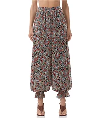 AFRM James Floral Print High Rise Balloon Pants