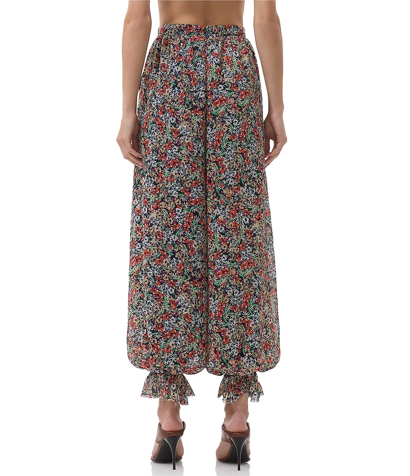 AFRM James Floral Print High Rise Balloon Pants