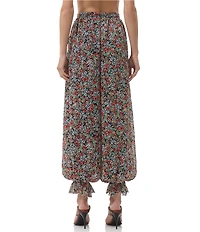 AFRM James Floral Print High Rise Balloon Pants