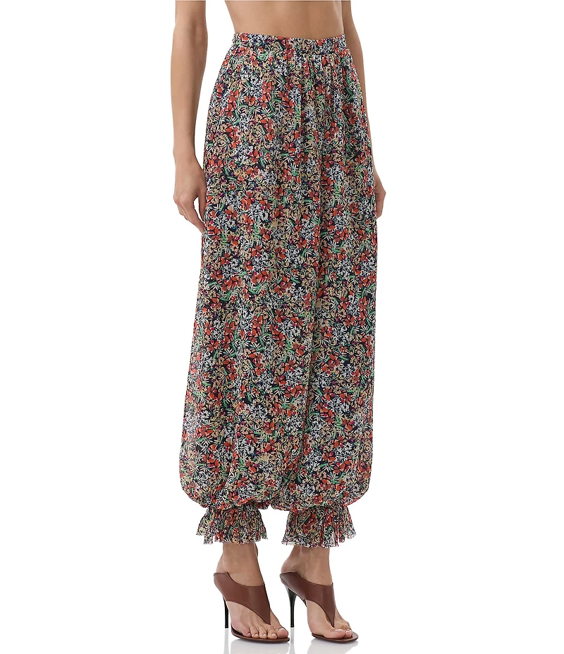 AFRM James Floral Print High Rise Balloon Pants