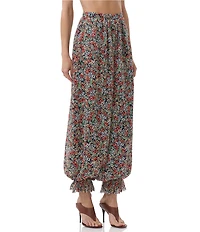 AFRM James Floral Print High Rise Balloon Pants