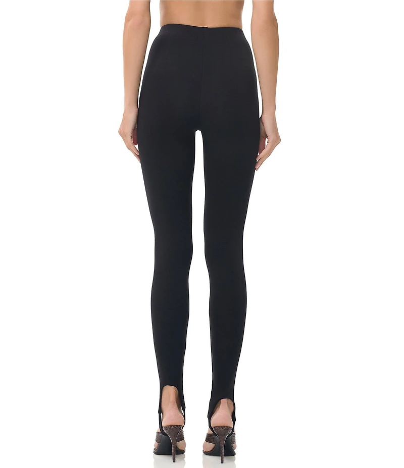 AFRM Jasmine High-Waisted Knit Crepe Stirrup Leggings