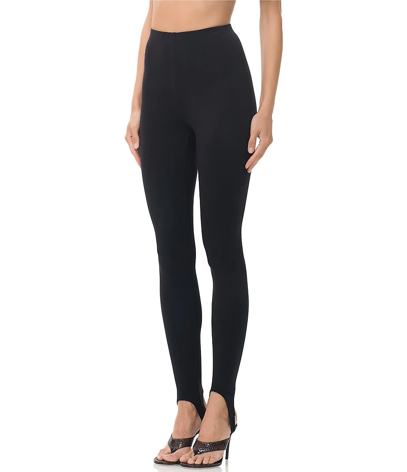 AFRM Jasmine High-Waisted Knit Crepe Stirrup Leggings