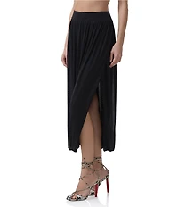 AFRM Kyomi Mesh Knit Midi Skirt