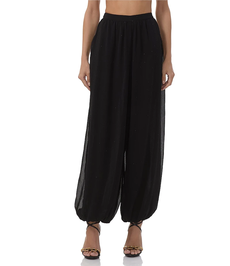 AFRM Lyerly Rhinestone Chiffon Balloon Pants