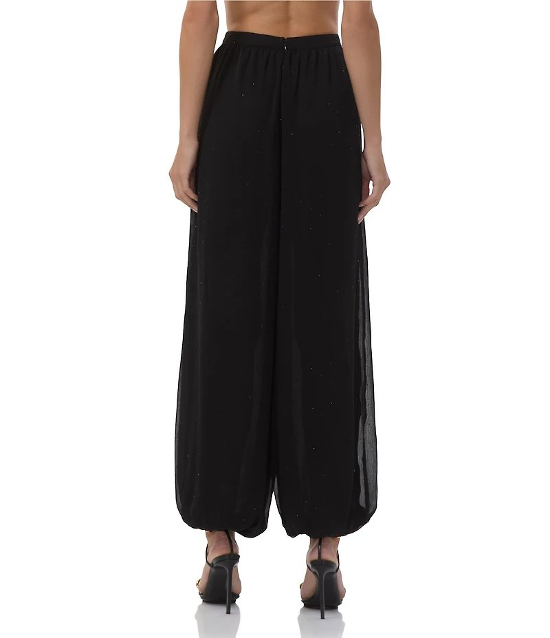 AFRM Lyerly Rhinestone Chiffon Balloon Pants