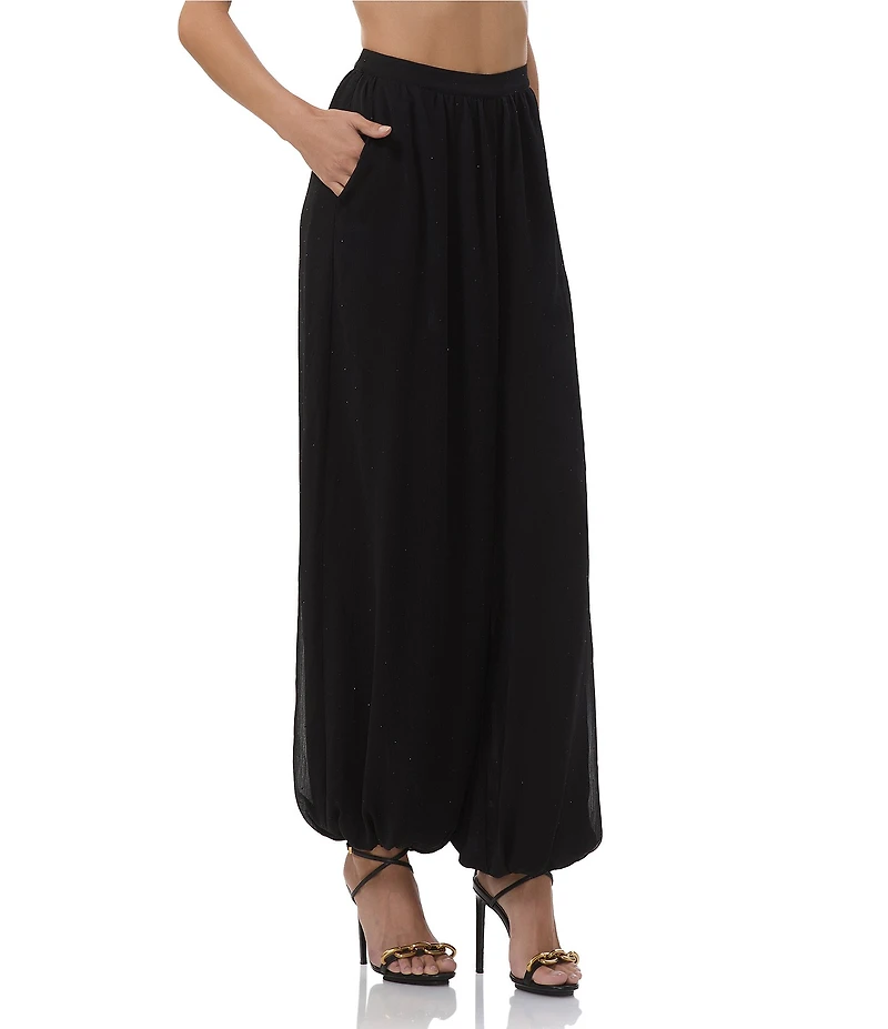 AFRM Lyerly Rhinestone Chiffon Balloon Pants