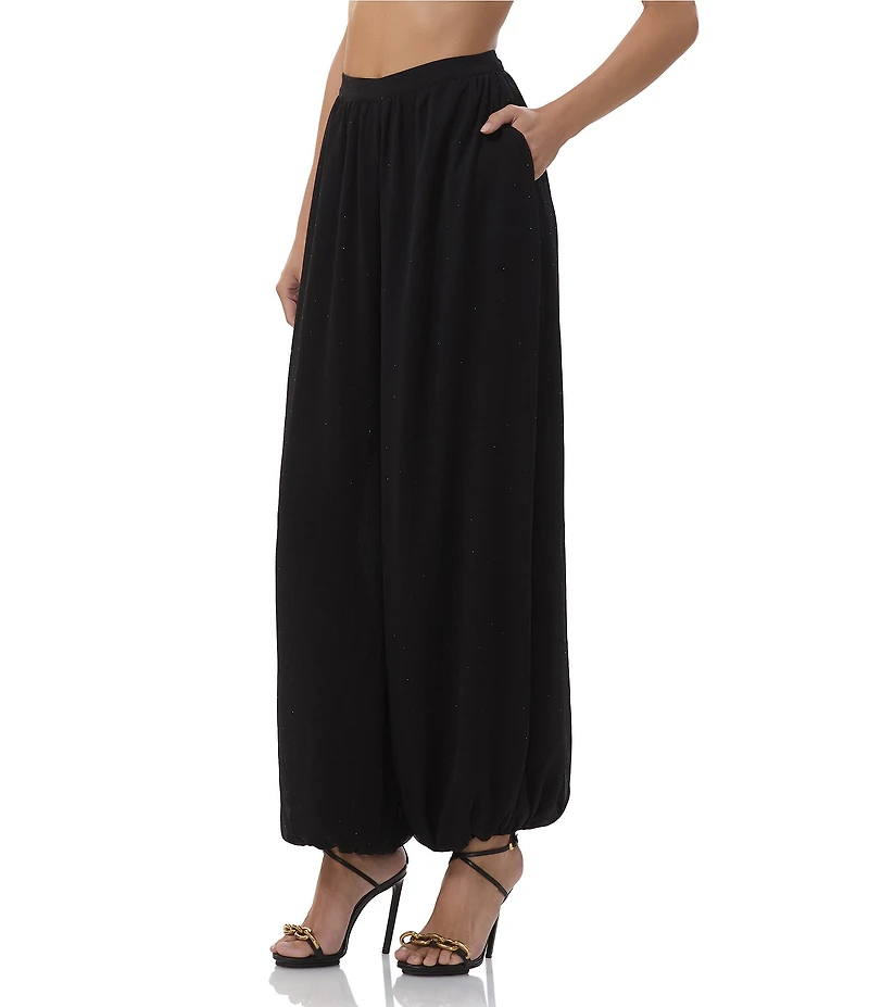 AFRM Lyerly Rhinestone Chiffon Balloon Pants