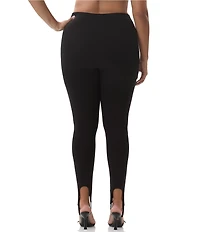 AFRM Plus Jasmine High-Waisted Knit Crepe Stirrup Legging