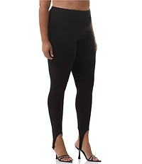 AFRM Plus Jasmine High-Waisted Knit Crepe Stirrup Legging