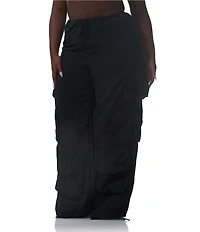 AFRM Plus Size Etienne Drawstring Waist Cargo Parachute Pants