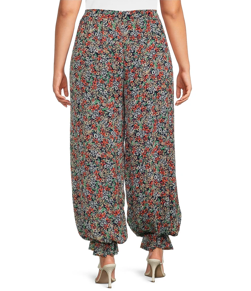 AFRM Plus Size James Floral Print High Rise Balloon Pants
