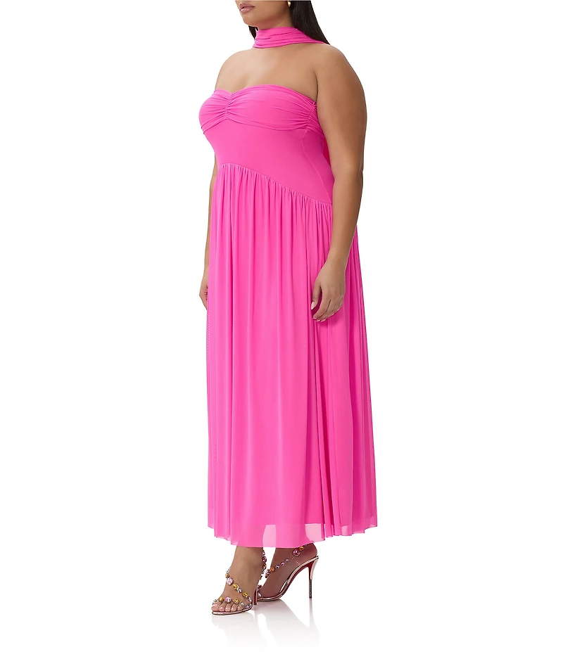 AFRM Plus Size Rori Sleeveless Scarf Maxi Dress