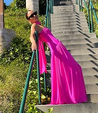 AFRM Plus Size Rori Sleeveless Scarf Maxi Dress