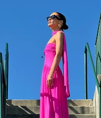 AFRM Plus Size Rori Sleeveless Scarf Maxi Dress