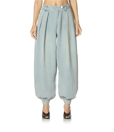 AFRM Tiffany Denim High Rise Coordinating Balloon Pants