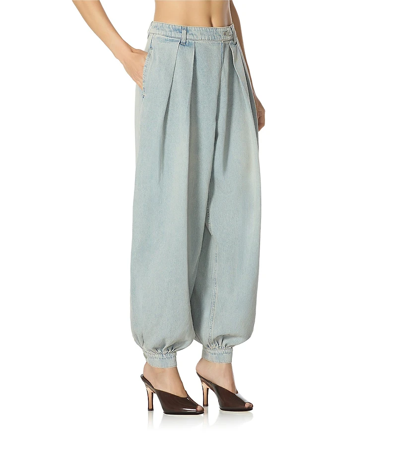 AFRM Tiffany Denim High Rise Coordinating Balloon Pants