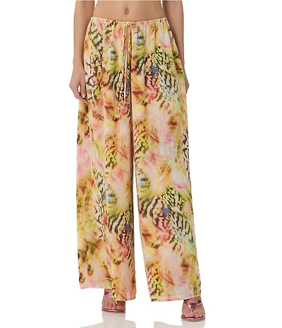 AFRM Wan Printed High Rise Wide Leg Coordinating Pants