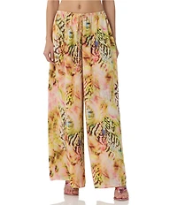 AFRM Wan Printed High Rise Wide Leg Coordinating Pants