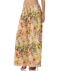 AFRM Wan Printed High Rise Wide Leg Coordinating Pants