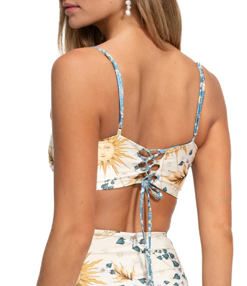 Agua Bendita Georgina Solstice Reversible Bandeau Swim Top