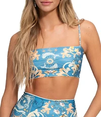 Agua Bendita Georgina Solstice Reversible Bandeau Swim Top