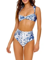 Agua Bendita Malory Tales Wide Strap Bralette Swim Top