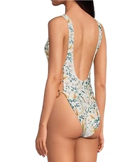 Agua Bendita Yara Solstice Reversible Low Scoop Back Tank One Piece Swimsuit