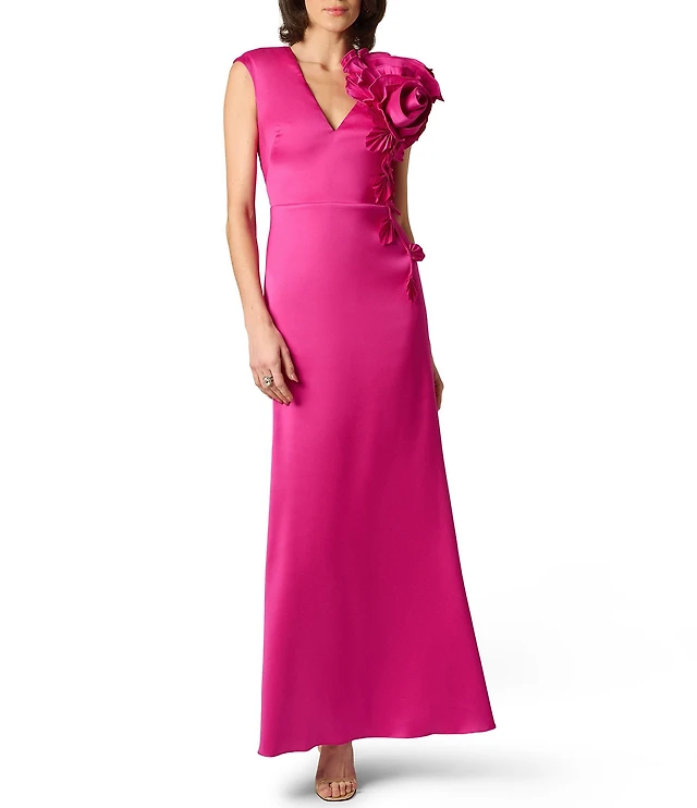 aidan mattox embellished v neck peplum sheath dress Aidan Mattox Vneck Sleeveless Beaded Mesh Drape Back Column Gown at CoolSprings Galleria in Franklin, TN