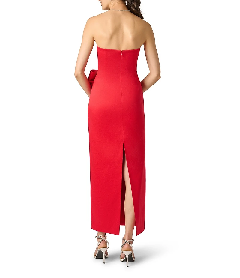 Aidan Mattox Strapless 3D Mikado Gown