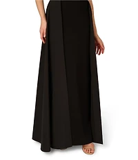 Aidan Mattox Sweetheart Strapless Mixed Media Walk Thru Gown