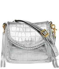 AIMEE All For Love Mini Crocodile Embossed Crossbody Bag