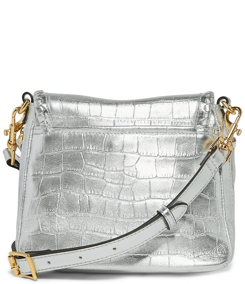 AIMEE All For Love Mini Crocodile Embossed Crossbody Bag