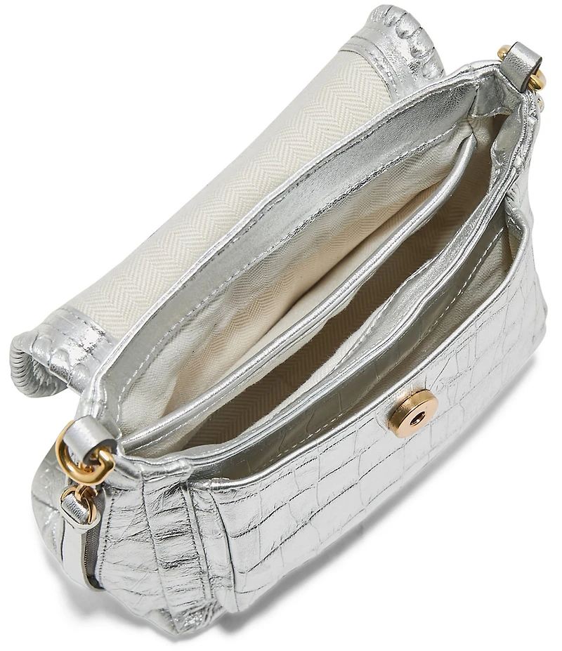 AIMEE All For Love Mini Crocodile Embossed Crossbody Bag