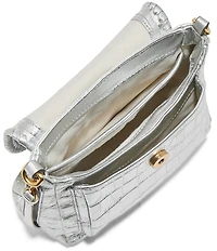 AIMEE All For Love Mini Crocodile Embossed Crossbody Bag